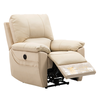 ZUOYOU 左右家私 DZY5085 电动多功能沙发 单人 米白色