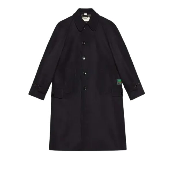 gucci 古驰 男士羊毛大衣 639250 zaad3 4015 蓝黑色 48