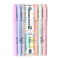 Pentel 派通 SLW11P 双头荧光笔 混色 8支装