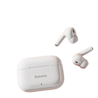 BASEUS 倍思 Encok W3 半入耳式真无线动圈降噪蓝牙耳机 陶瓷白