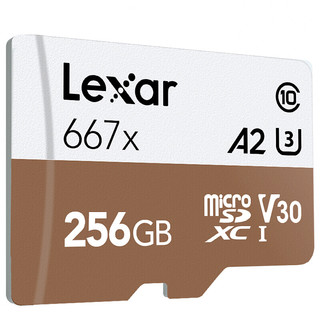 Lexar 雷克沙 microSD存储卡 256GB（UHS-I、V30、A2）