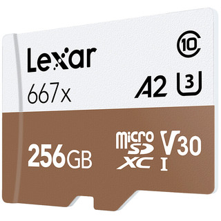 Lexar 雷克沙 microSD存储卡 256GB（UHS-I、V30、A2）