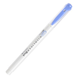 ZEBRA 斑马牌 Brush柔和色系列 WFT8-MDB 双头荧光笔 深蓝色