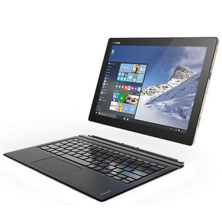 Lenovo 联想 Miix4 旗舰版 12英寸 Windows 二合一平板电脑(2160*1440dpi、 酷睿M7-6Y75、8GB、256GB SSD、WiFi版、金色）+键盘+触控笔+Office