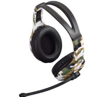 EDIFIER 漫步者 G10 耳罩式头戴式动圈有线耳机 迷彩色 USB口