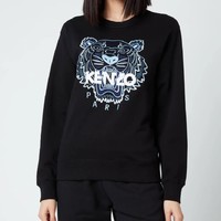 KENZO 凯卓 女士经典老虎运动衫-黑色