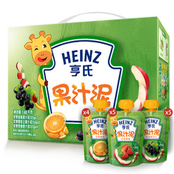 Heinz 亨氏 HEINZ 亨氏果汁泥礼盒装120g *14袋