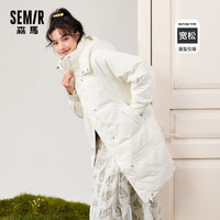 Semir 森马 女士中长款80鸭绒羽绒服