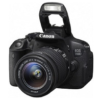 Canon 佳能 EOS 700D APS-C画幅 数码单反相机 黑色 18-55mm F3.5 单镜头套机