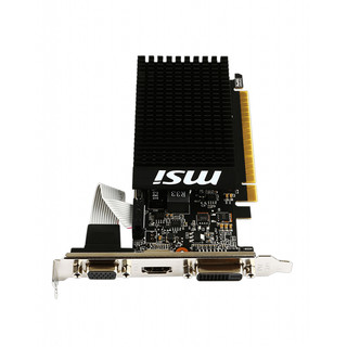 MSI 微星 GeForce GT710 1GD3H LP 显卡 1GB 黑色