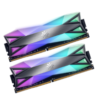 XPG 龙耀系列 D60G DDR4 3200MHz RGB 台式机内存 灰色 16GB 8GB*2