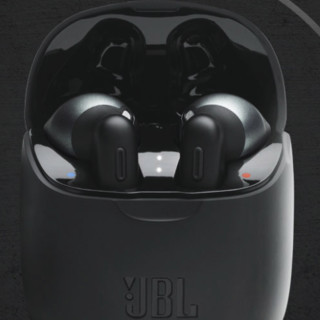 JBL 杰宝 T225TWS 半入耳式真无线降噪蓝牙耳机 黑色