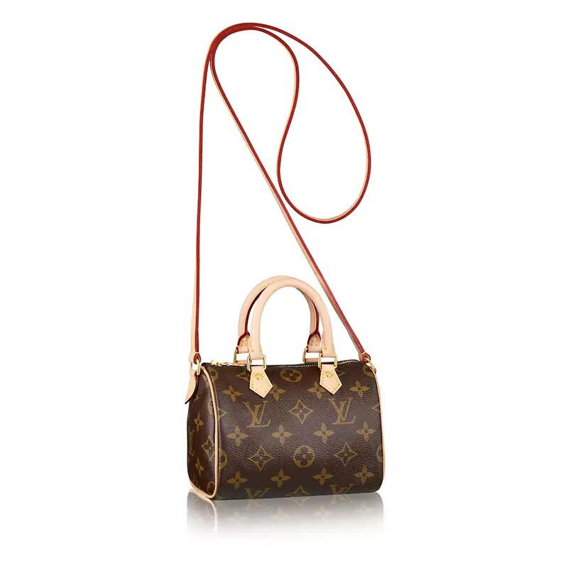 LOUIS VUITTON 路易威登 SPEEDY系列 NANO 女士手袋 M61252 拼色 小号