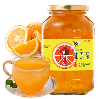 琼皇 蜂蜜柚子茶1000g/瓶 冲饮品饮料果味酱水果茶韩式风味 无防腐剂
