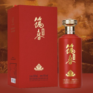 筑春 酱酒 红钻 53%vol 酱香型白酒 500ml 礼盒装