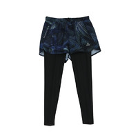 PEAK 匹克 女子运动长裤 F303138 黑色/蓝布色 L