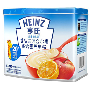 Heinz 亨氏 超金健儿优系列 米粉 3段 益生元混合水果 225g