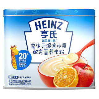 Heinz 亨氏 超金健儿优系列 米粉 3段 益生元混合水果 225g