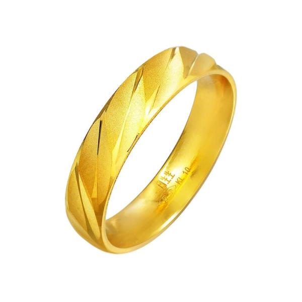 chow sang sang 周生生 78208r 中性圆形足金戒指 12号 3.79g