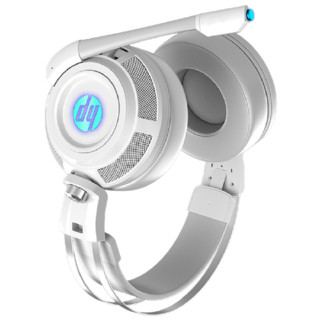HP 惠普 H200 耳罩式头戴式有线耳机 白色 3.5mm/USB-A