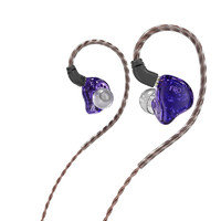 FiiO 飞傲 FH1s 挂耳式入耳式圈铁有线耳机 紫色 3.5mm+LC-BT1 0.78插拔耳机升级线