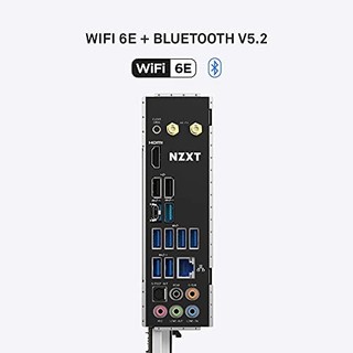 NZXT N7 Z590 - N7-Z59XT-W1 - Intel Z590 芯片组(支持* 11 代 CPU) - ATX 游戏主板 - 集成 I/O 屏蔽 - WiFi 6E 连接 - 蓝牙 V5.2 - 白色