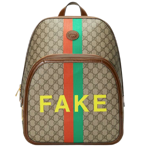 GUCCI 古驰 Fake/Not 男士双肩背包 636654 2GCCG 8289 棕色 中号