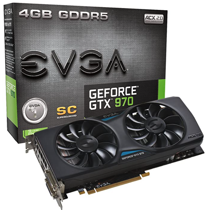 EVGA GeForce GTX 970 4GB SC GAMING 显卡 4GB