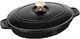 staub 珐宝 Staub 珐宝 椭圆形浅口炖锅 哑光黑色搪瓷 40509-582-0，23 x 17cm，1L，黑色