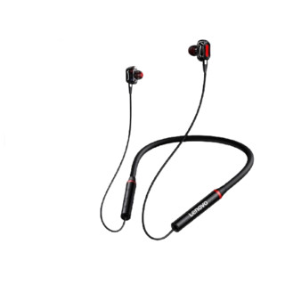 Lenovo 联想 HE05 Pro 入耳式颈挂式双动圈降噪蓝牙耳机 黑色