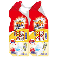 vewin 威王 8效全能洁厕净 500g*2瓶 馨香玫瑰