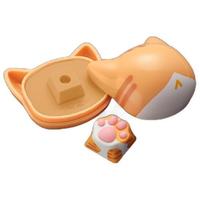 ZOMO PLUS B站联名多色猫爪款 ABS+硅胶+金属 注塑 OEM高度 键帽 橘猫