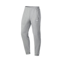 LI-NING 李宁 训练系列 男子运动长裤 AKLQA37-8 浅灰色 M