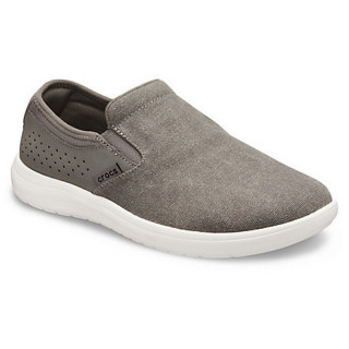 商品crocs卡骆驰男士低帮帆布鞋206062石板灰白色47