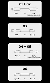 inCharge X PD60w 6合1多功能充电线 便携快充