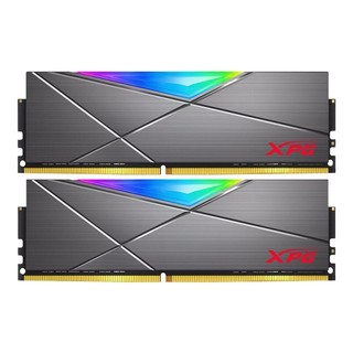 XPG 龙耀系列 D50 DDR4 4133MHz RGB 台式机内存 灰色 16GB 8GB*2