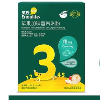 Enoulite 英氏 米粉 国产版 3段 牛肉蔬菜味*180g+苹果加锌味*180g