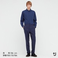 UNIQLO 优衣库 男装 +J 羊毛修身长裤(条纹) 440513