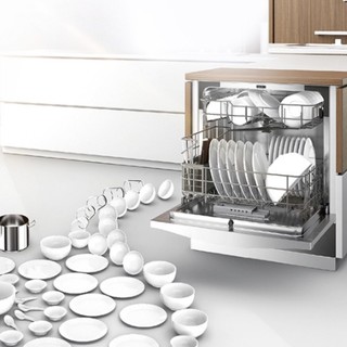Rinnai 林内 WQD8-AGS 嵌入式洗碗机 8套 银色