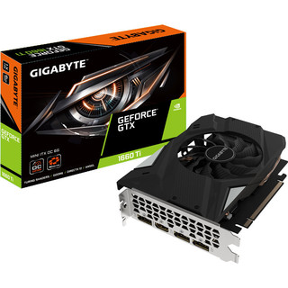 GIGABYTE 技嘉 GeForce GTX 1660Ti MINI ITX OC 6G 显卡 6GB 黑色