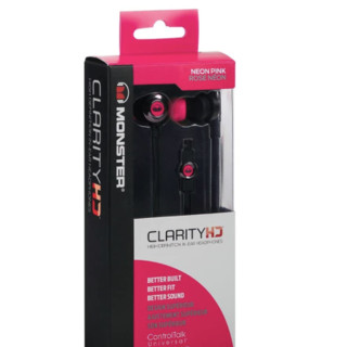 MONSTER 魔声 Clarity HD 入耳式有线耳机 玫瑰粉 3.5mm