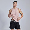 OMG 40支纯棉高弹力无袖健身衣服男士夏跑步训练运动背心速干健身