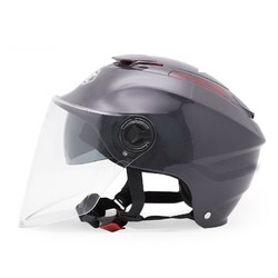 永恒 电动摩托车头盔 防紫外线 铁灰色