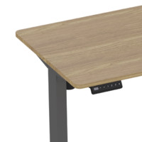 FitStand FE2 电动升降桌 银灰色+原木色 1.2*0.6m