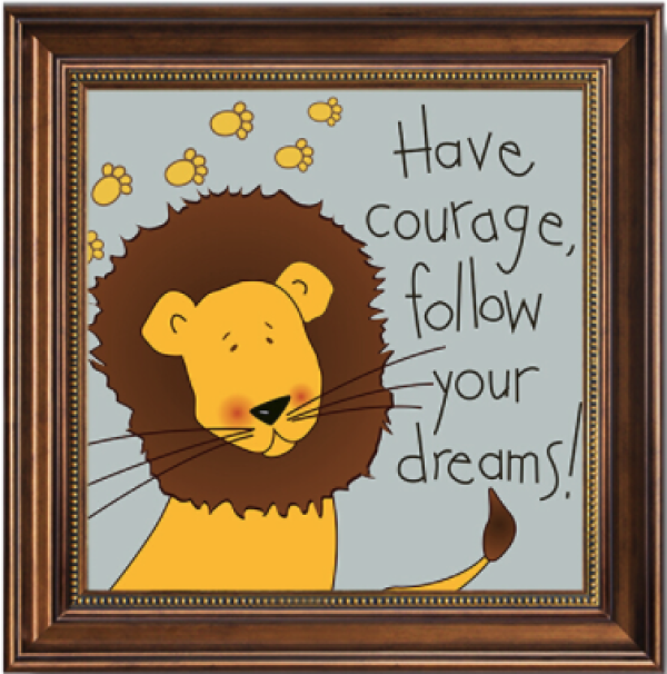 忆画儿童房装饰画a狮子4040cm卧室装饰画欧式美式风格