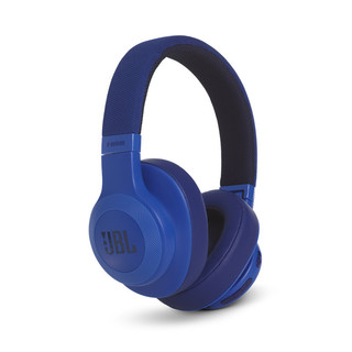 JBL 杰宝 E55BT 耳罩式头戴式蓝牙耳机 妖姬蓝