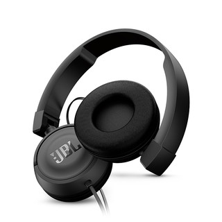 JBL 杰宝 T450 耳罩式头戴式有线耳机 黑色 3.5mm