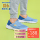 SKECHERS 斯凯奇 Skechers斯凯奇童鞋 夏男童时尚舒适透气一脚蹬运动鞋660060L 蓝色 32