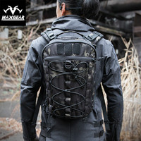 MAXGEAR马盖先甲龙背包男城市EDC通勤包个性尼龙耐磨抗撕裂双肩包