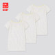 UNIQLO 优衣库 婴儿/幼儿网眼T恤短袖(3件装夏季SGS婴幼儿生态衣)433145
